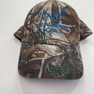 Realtree Xtra One Size Adjustable Hat Cap Camo Blue Green